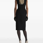 Abito midi stockman in nero 