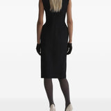 Abito midi stockman in nero 