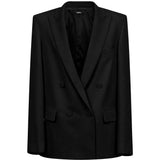 Blazer doppiopetto in crepe in nero Amen - donna 