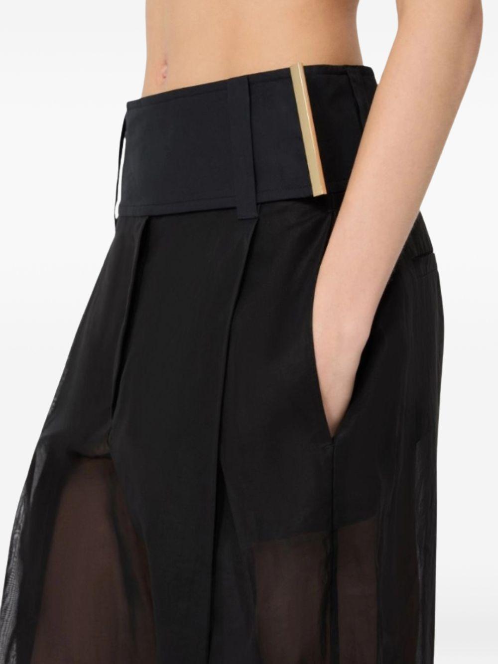 Pantaloni ferito in nero Max Mara Sportmax- donna 