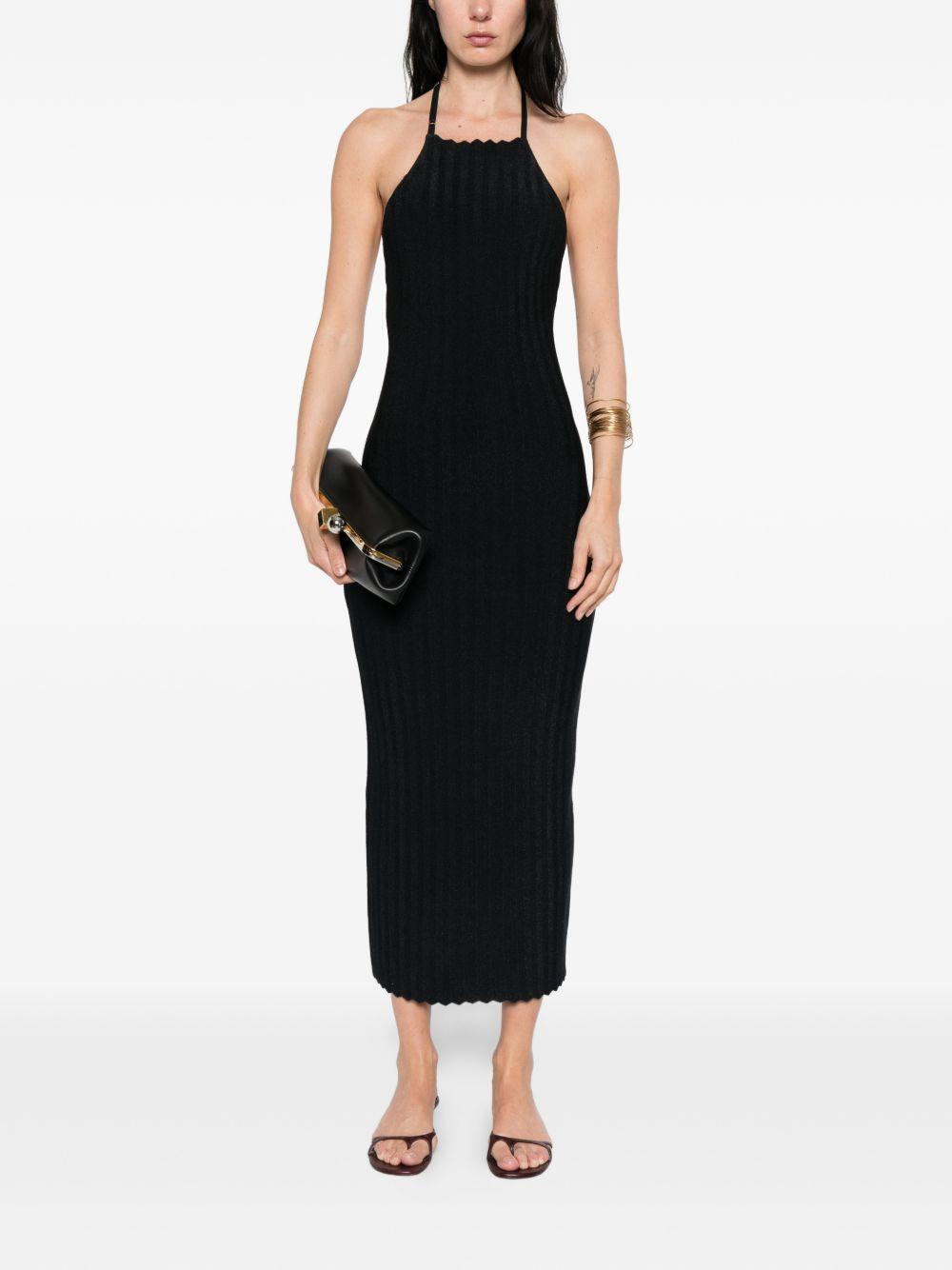 Abito midi tablier in blu scuro Jacquemus - donna 