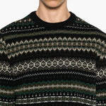 Maglione con ricami case fair in nero Barbour - uomo 