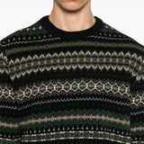 Maglione con ricami case fair in nero Barbour - uomo 