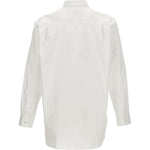 Camicia a maniche lunghe con ricamo in bianco Comme des garcons play - uomo 