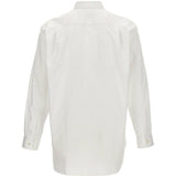 Camicia a maniche lunghe con ricamo in bianco Comme des garcons play - uomo 