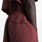Bermuda con coulisse in borgogna LEMAIRE  - donna 