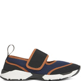 Sneakers con design a pannelli in blu Marni - donna 