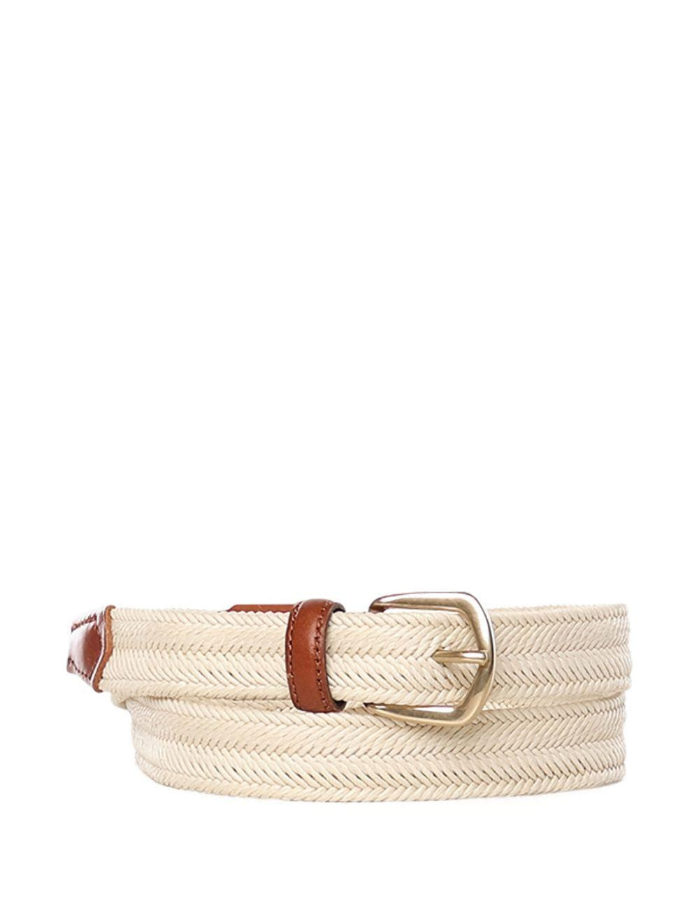 Cintura intrecciata in beige Eleventy - uomo 