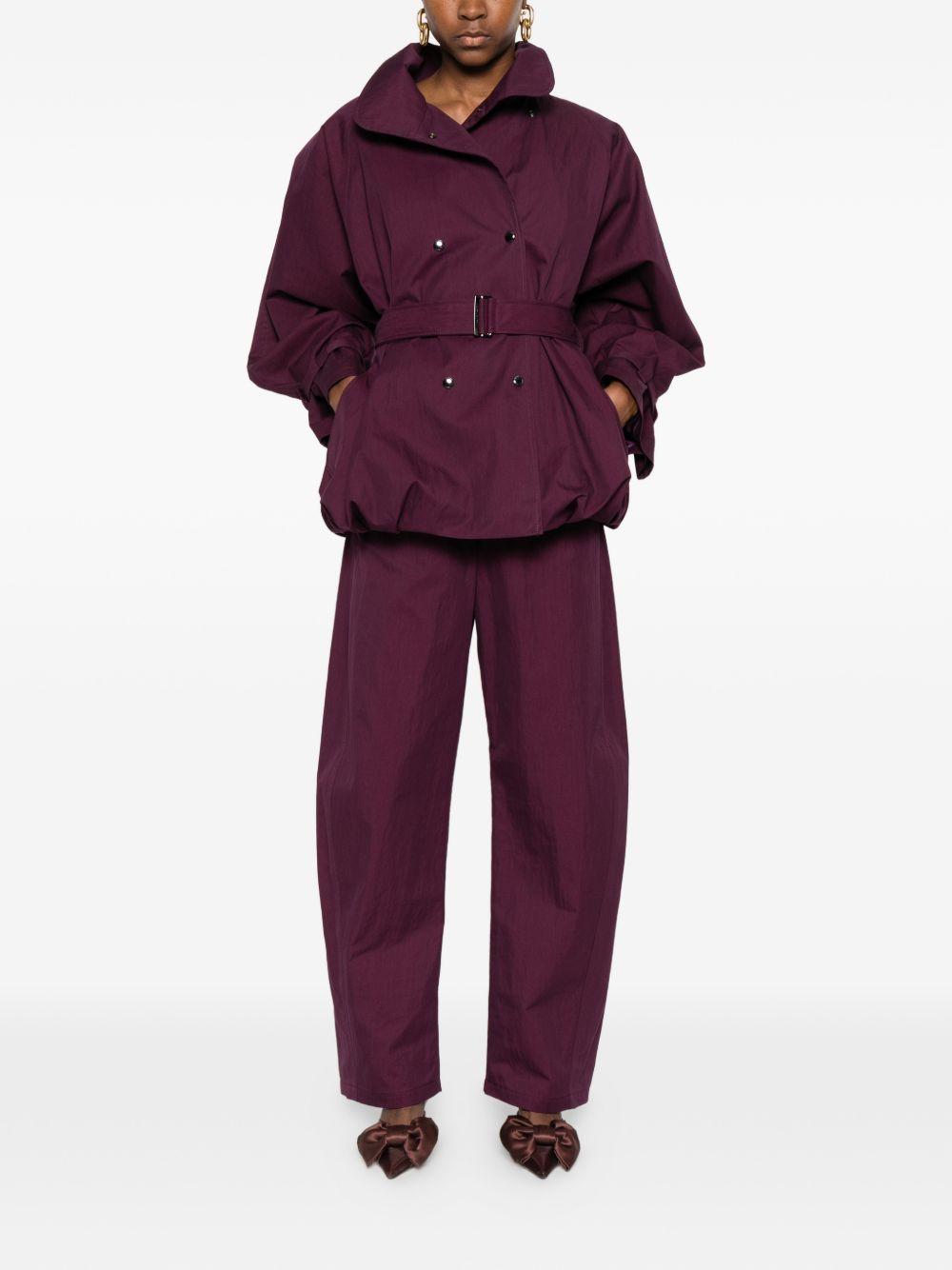 Pantaloni con cintura in bordeaux Magda butrym - donna 