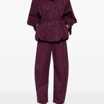 Pantaloni con cintura in bordeaux Magda butrym - donna 