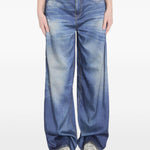 Pantaloni con stampa in blu Golden goose - donna 