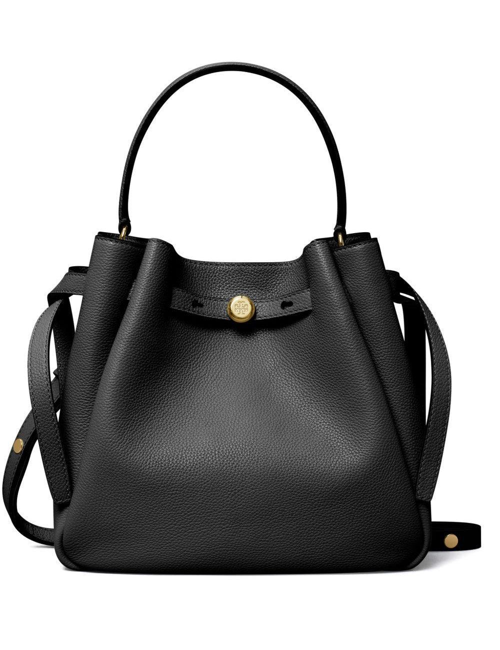 Borsa a mano romy in nero tory burch - donna 