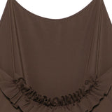 Costume con volant sul retro in marrone Jacquemus - donna 