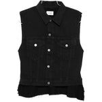 Gilet con frange Ryder Buton in nero Haikure - donna 