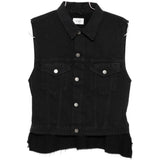 Gilet con frange Ryder Buton in nero Haikure - donna 