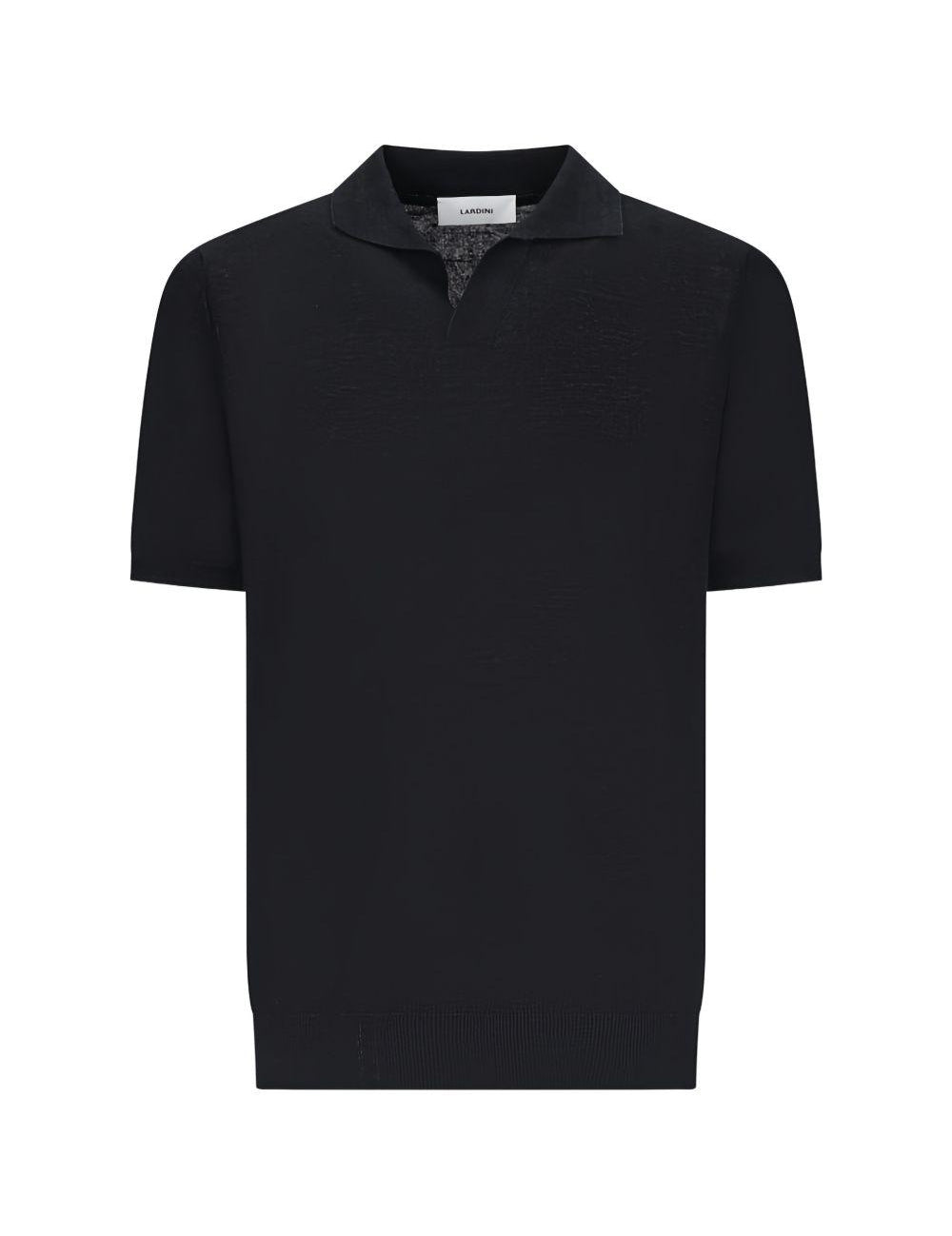 Polo a maniche corte  in nero Lardini - uomo 