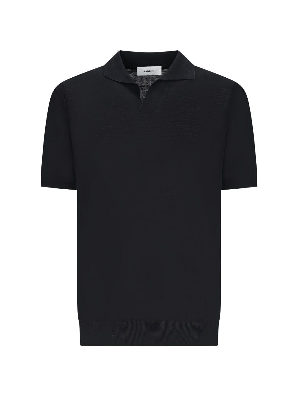 Polo a maniche corte  in nero Lardini - uomo 