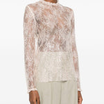 Top in pizzo rosa Alberta Ferretti - donna 