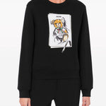 Felpa Teddy Bear in nero Moschino - donna 