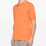 Polo con bottoni in arancione Kiton - uomo 