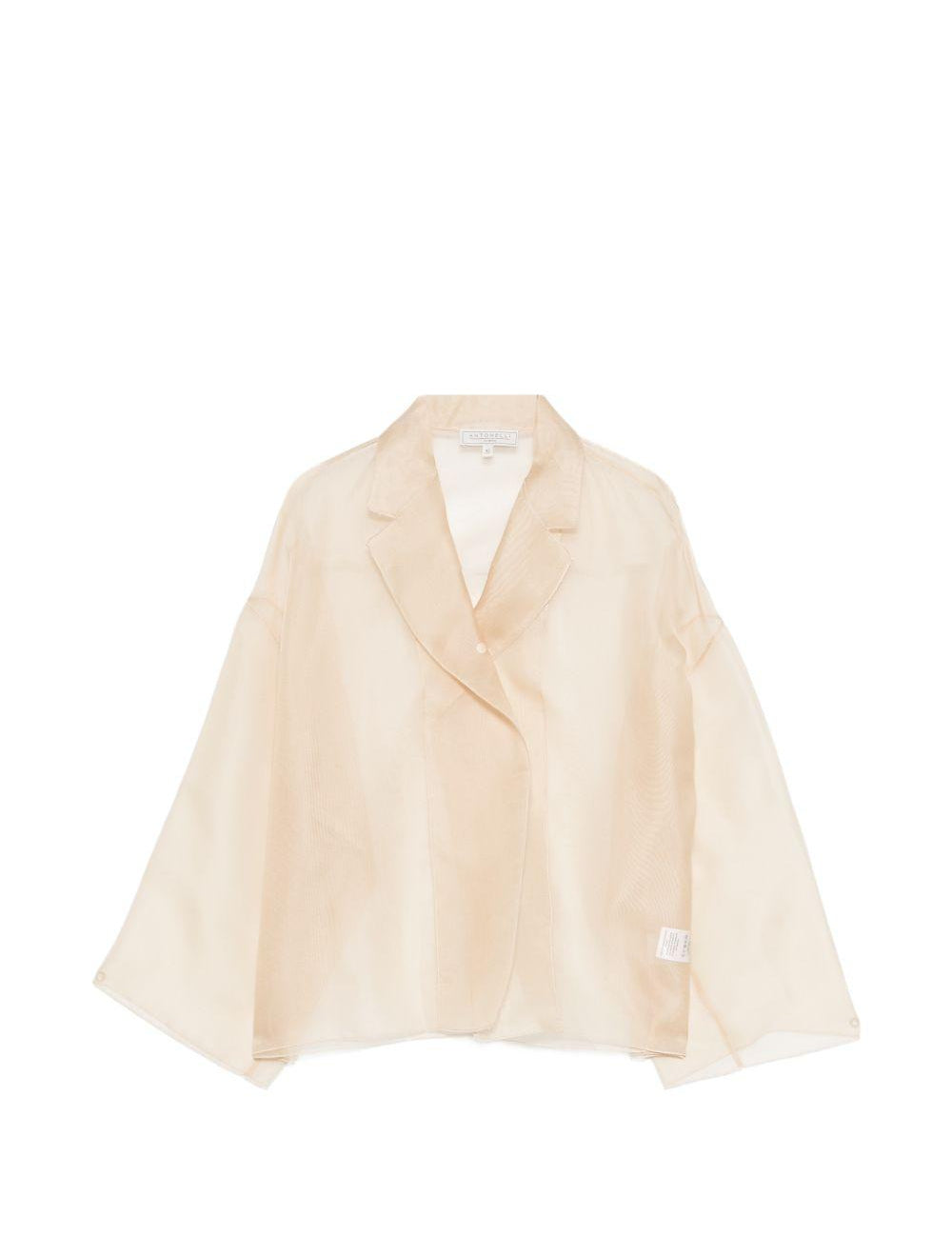Giacca semi-trasparente emma in beige Antonelli - donna 