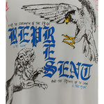 T-shirt con stampa grafica enemy in bianco Represent - uomo 