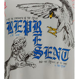T-shirt con stampa grafica enemy in bianco Represent - uomo 