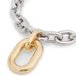 Collana XL a catena in oro e argento Rabanne - donna 