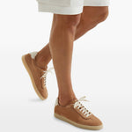 Sneakers in camoscio in beige Brunello cucinelli - uomo 