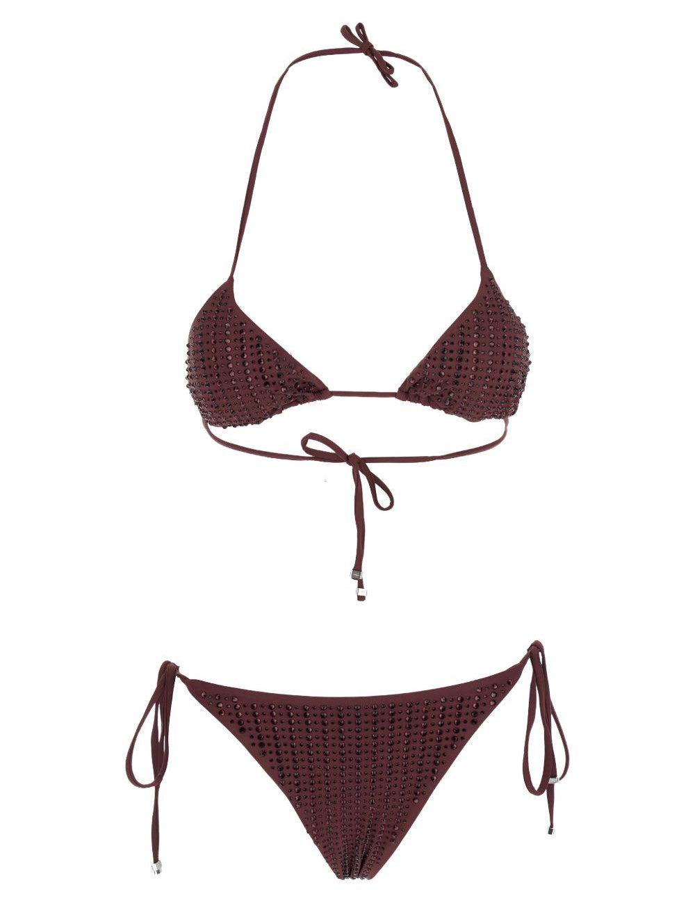 Set bikini a triangolo in marrone Venuja - donna 