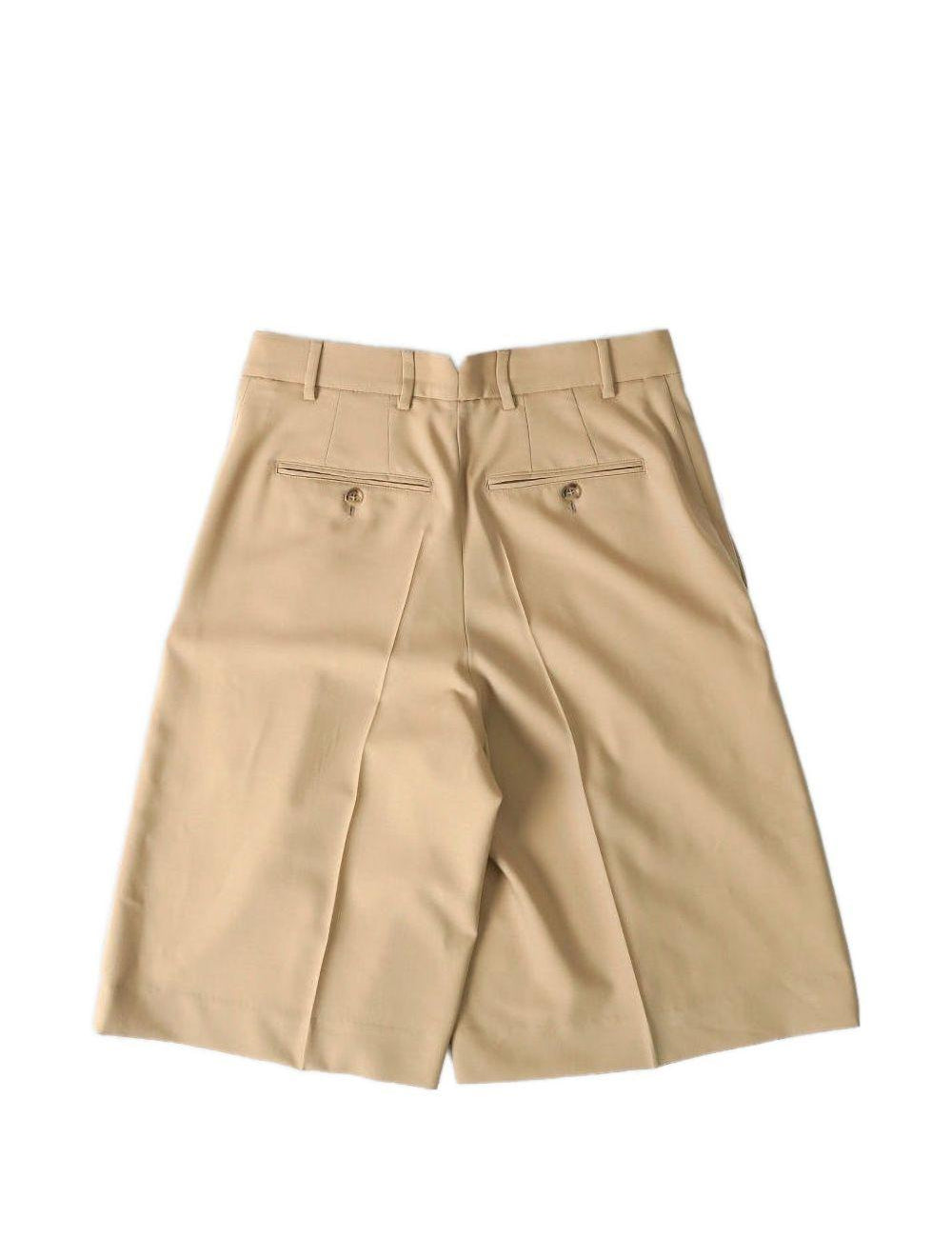 Shorts a gamba ampia in beige Ami paris - uomo 