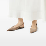 Ballerine con cinturino posteriore in marrone Brunello cucinelli - donna 