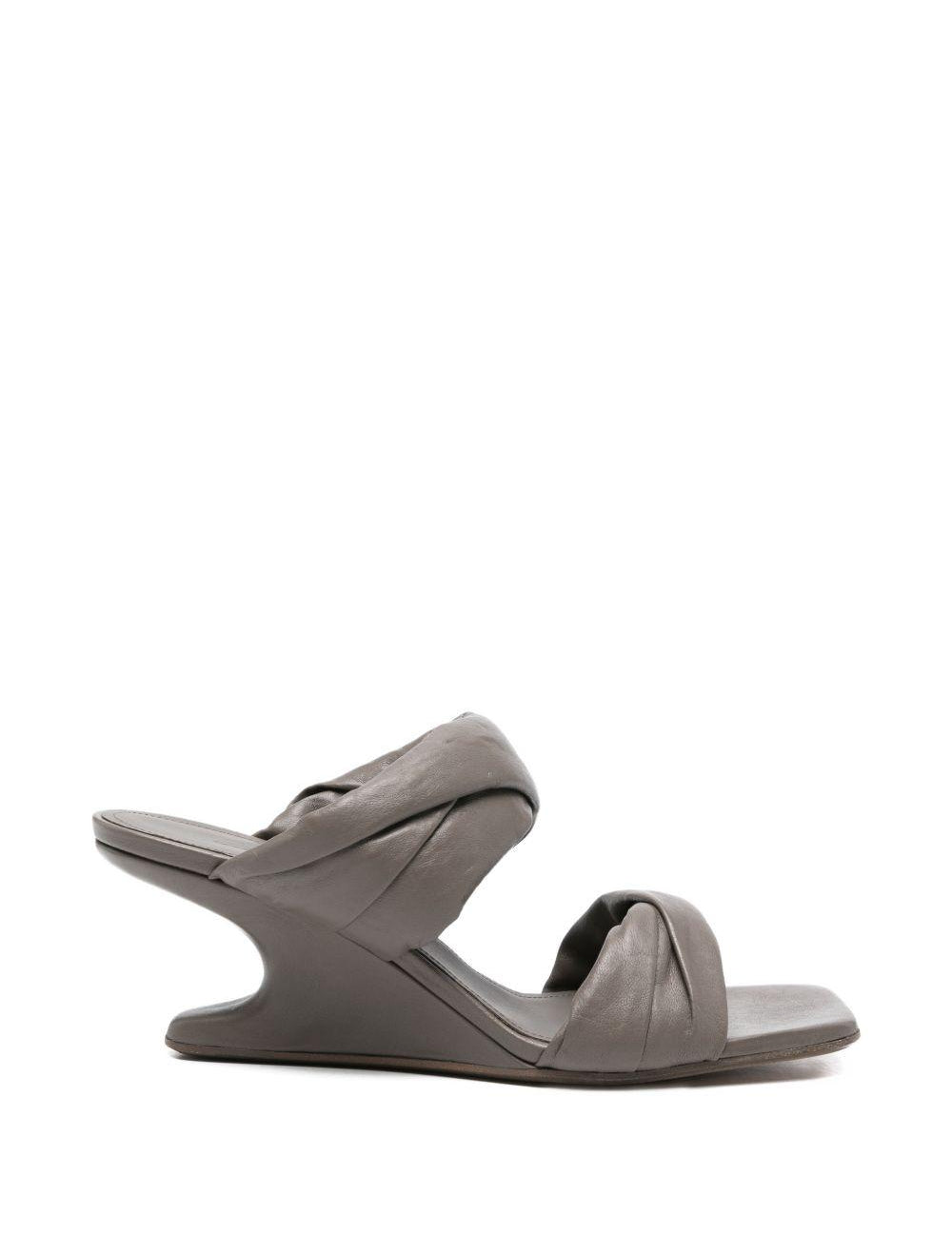 Sandali intrecciati in grigio Rick owens - donna 