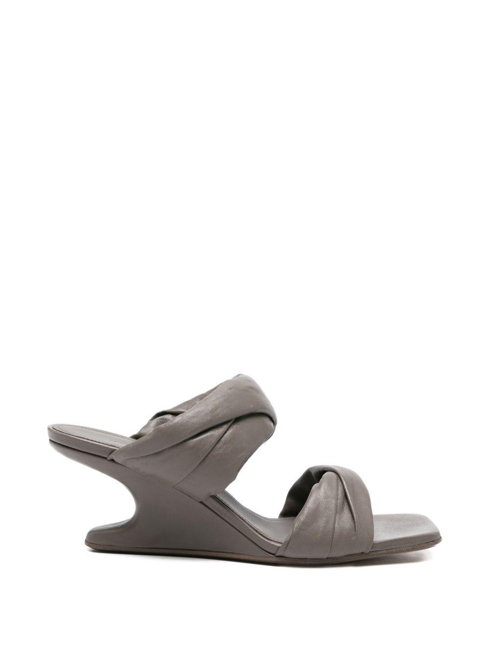 Sandali intrecciati in grigio Rick owens - donna 