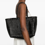 Borsa tote intrecciata b.weave in nero Dragon diffusion - donna 