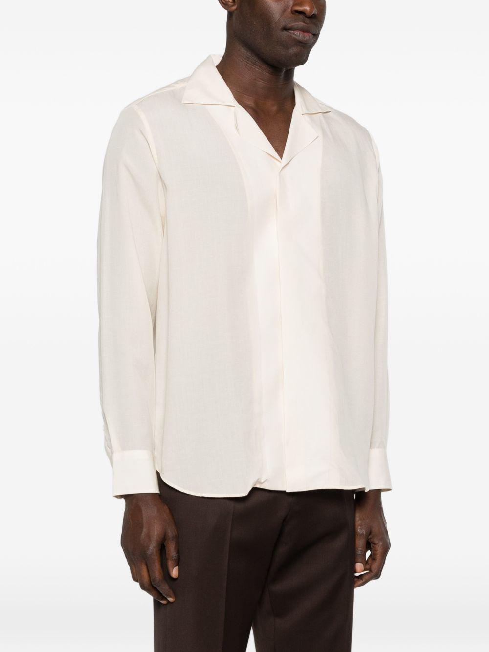 Camicia con revers a lancia in rosa chiaro Lardini - uomo 