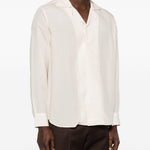Camicia con revers a lancia in rosa chiaro Lardini - uomo 