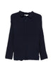 Polo plissettata in blu Gongdid design - uomo