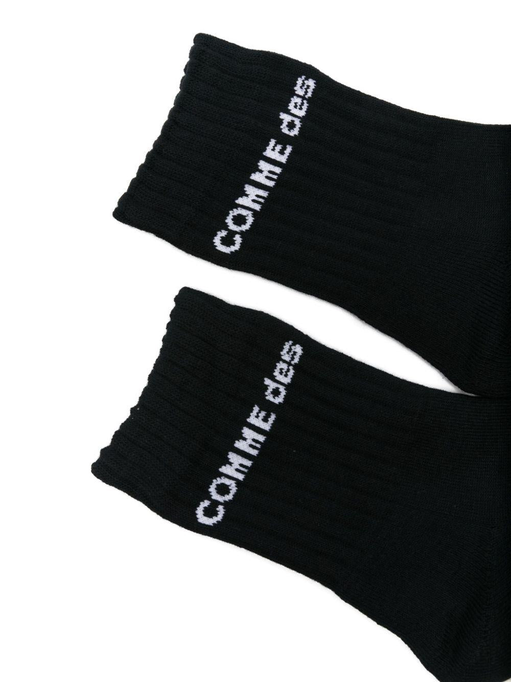 Calzini con dettaglio del logo in nero Comme des garcons homme plus - uomo 