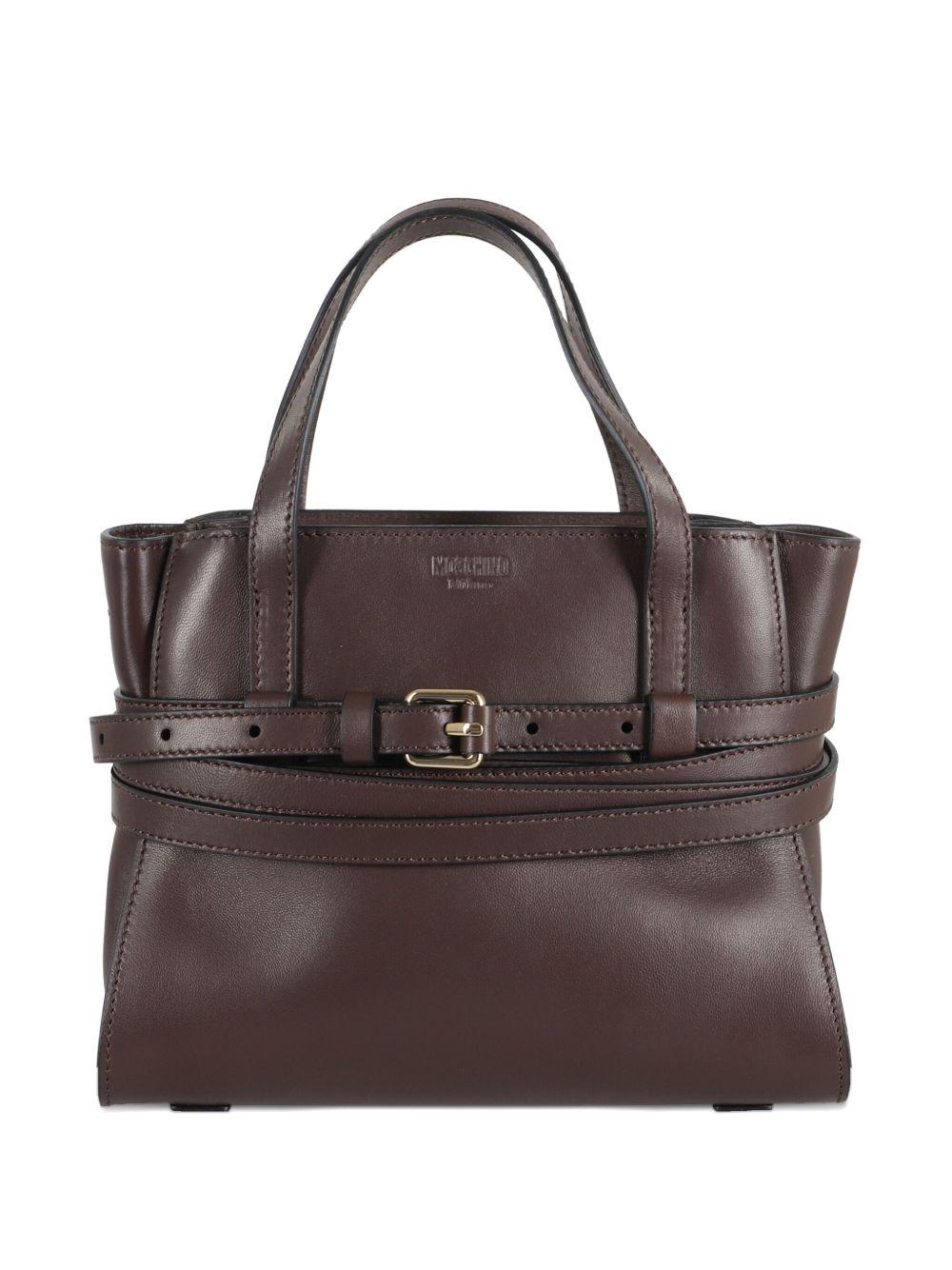 Borsa Tie Me piccola in marrone Moschino - donna 