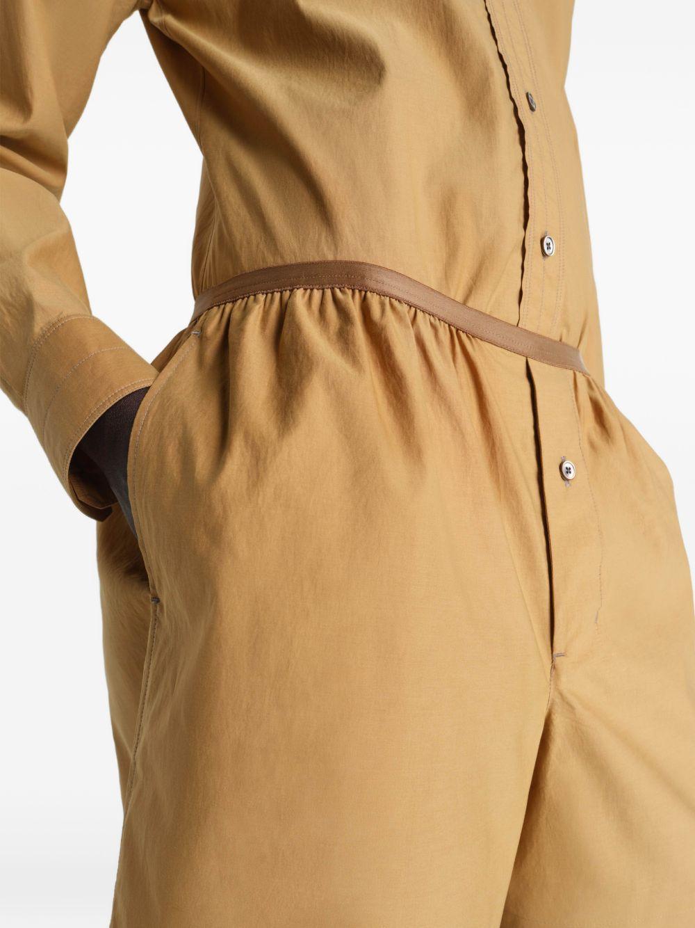 Shorts elasticizzati in giallo ocra Lemaire - donna 