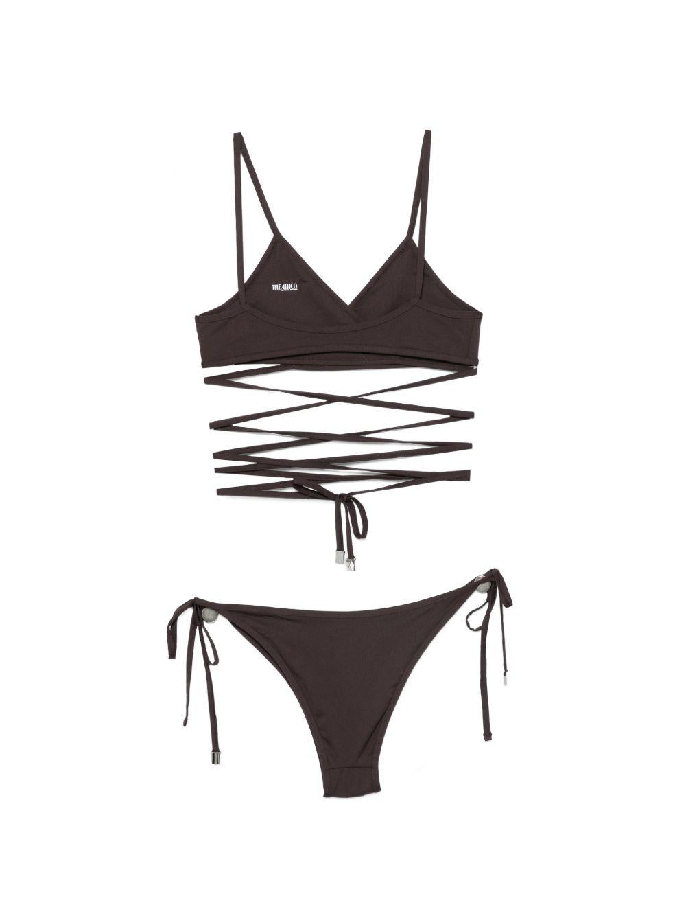 bikini dark brown the attico - donna 