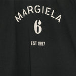 T-shirt a maniche lunghe con pannello trasparente in nero Mm6 maison margiela - donna 