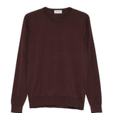 T-shirt a maniche lunghe rowland in marrone John smedley - uomo 