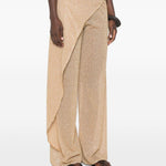 Pantaloni pareo a portafoglio con perline Lumiere in oro Oséree - donna 