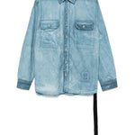 Camicia Jumbo in denim azzurro Rick Owens DRKSHDW - donna 