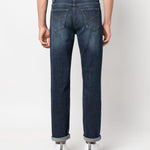 Jeans a gamba stretta in blu Brunello cucinelli - uomo 