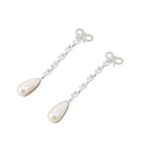 Orecchini pendenti con fiocco in argento Self-portrait - donna 