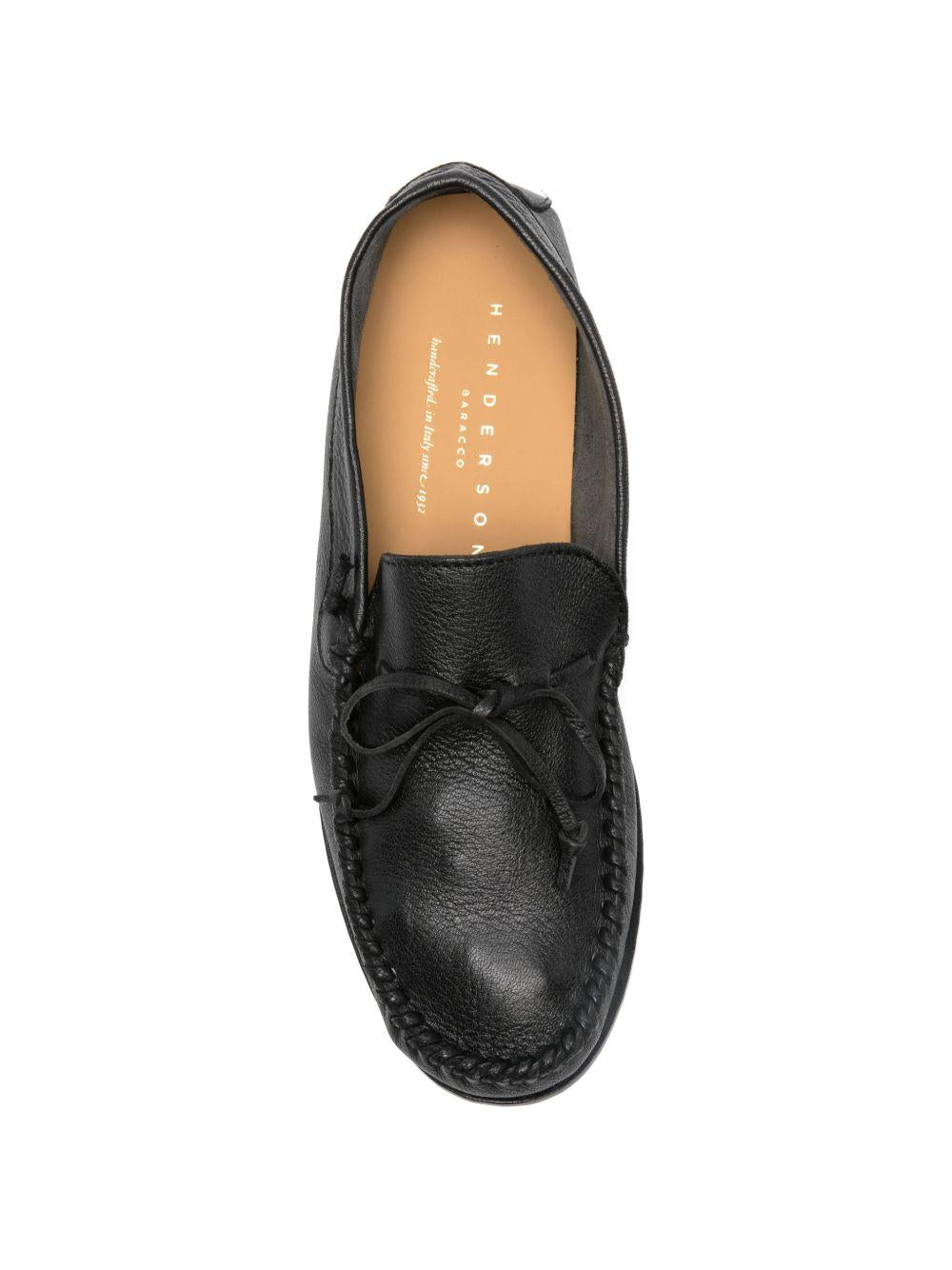 Mocassini ibiza in nero  Henderson baracco - uomo 