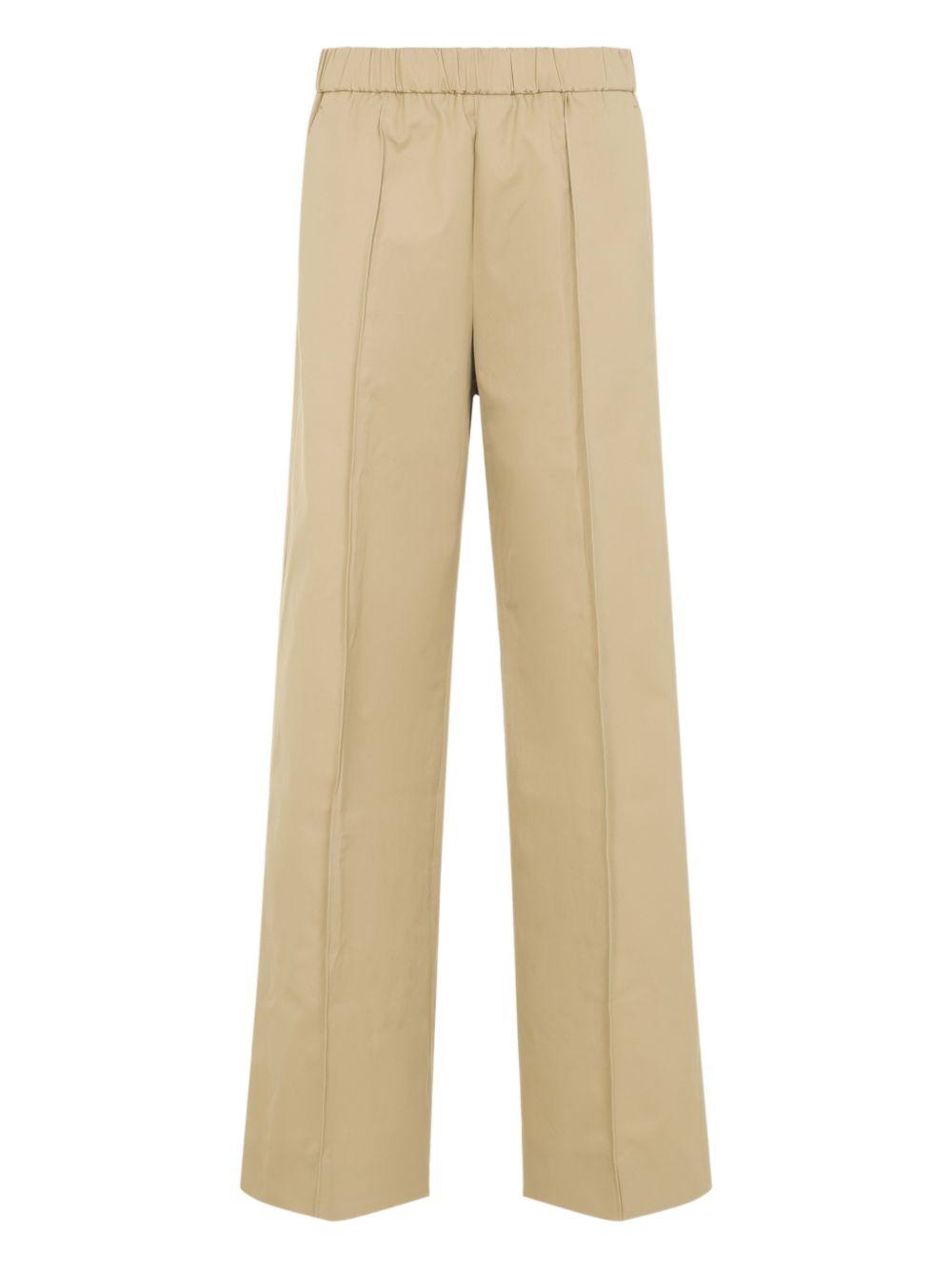 Pantaloni con vita elasticizzata in beige Jil Sander - donna 